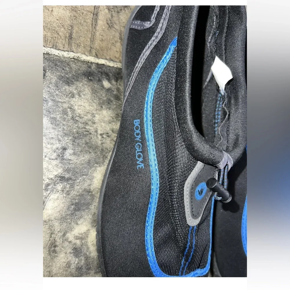 Body Glove Riverbreaker Black/Blue Men's Size 12 Water Shoes Socks EUC
